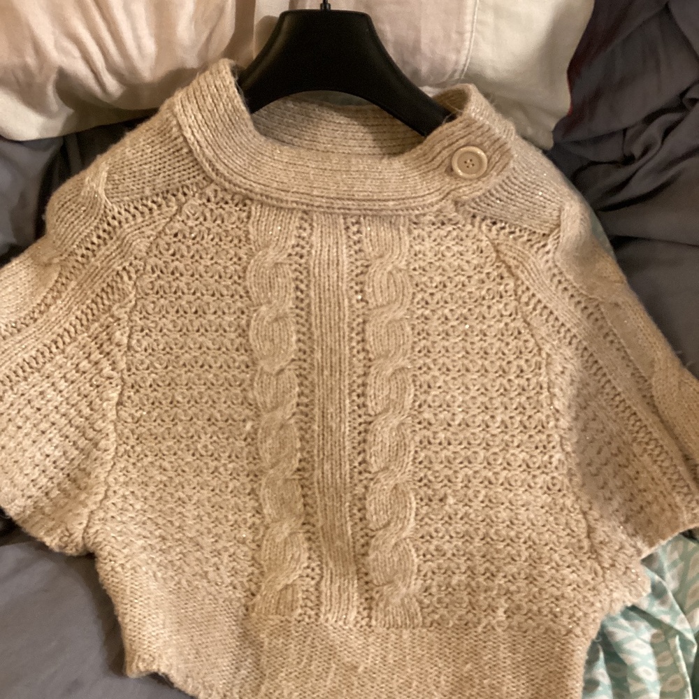 Vintage ‘80’s cropped boatneck sweater Arizona Jean Co size L